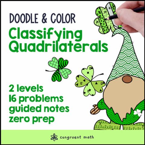 Thumbnail for [Free] Classifying Quadrilaterals Doodle Math, Color by Number Worksheets