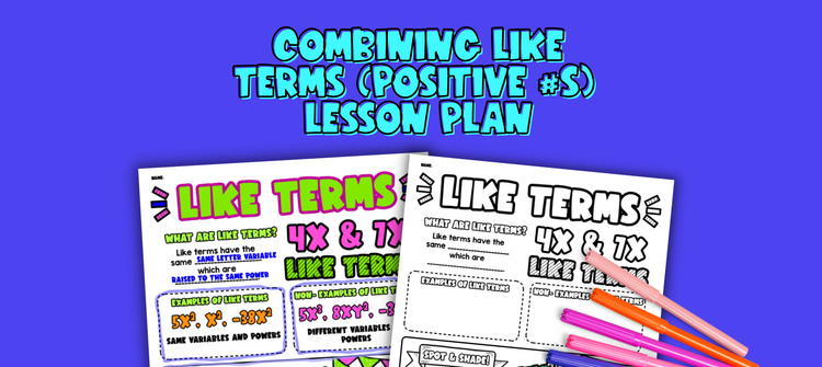 Combining Like Terms (Positive Numbers)