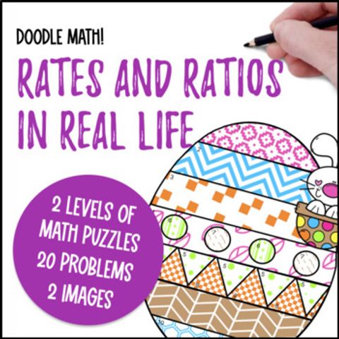 Thumbnail for [Spring] Rates and Ratios | Doodle Math: Twist on Color by Number | Ratio Tables