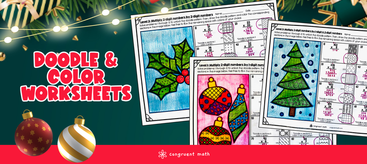 Christmas Doodle Math Activities Image