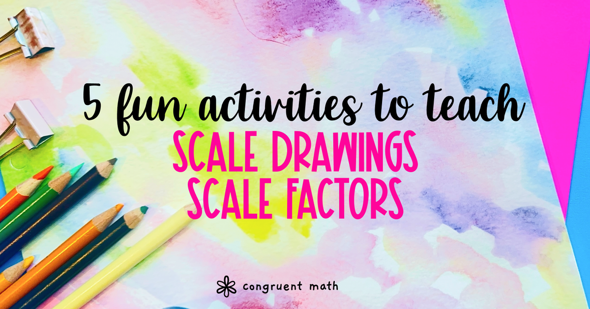 Thumbnail for 5 Fun Scale Drawings and Scale Factors Activities