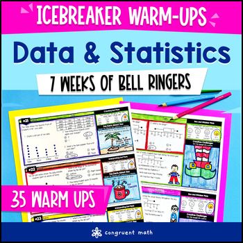 Data & Statistics 6th Grade Math Warm Ups | Shapes of Distribution, Box Plots