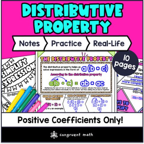 Thumbnail for Distributive Property of Multiplication Guided Notes & Doodles | 6th Grade Math