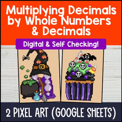 Thumbnail for [Fall] Multiplying Decimals by Whole Numbers and Decimals Digital Pixel Art