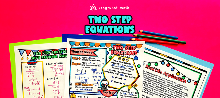 Solving Two Step Equations with Rational Numbers