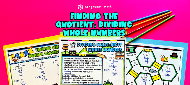 Dividing Multi-Digit Whole Numbers (Long Division)