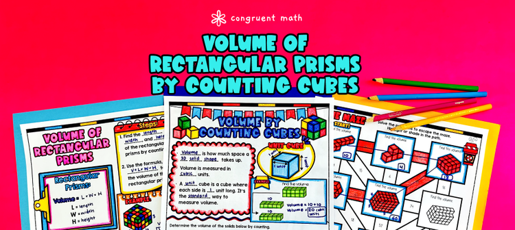 Volume by Counting Unit Cubes & Edge Lengths