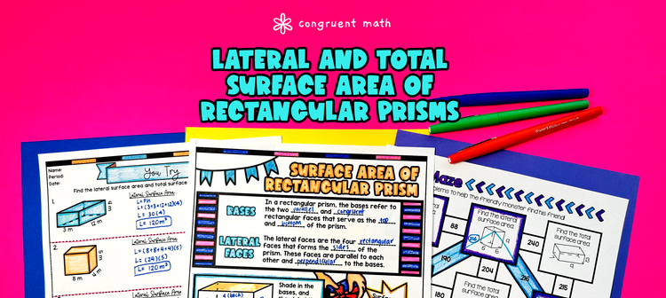 Lateral & Total Surface Area of Rectangular Prisms