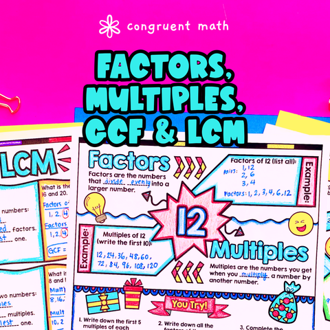 Thumbnail for Factors, Multiples, GCF and LCM