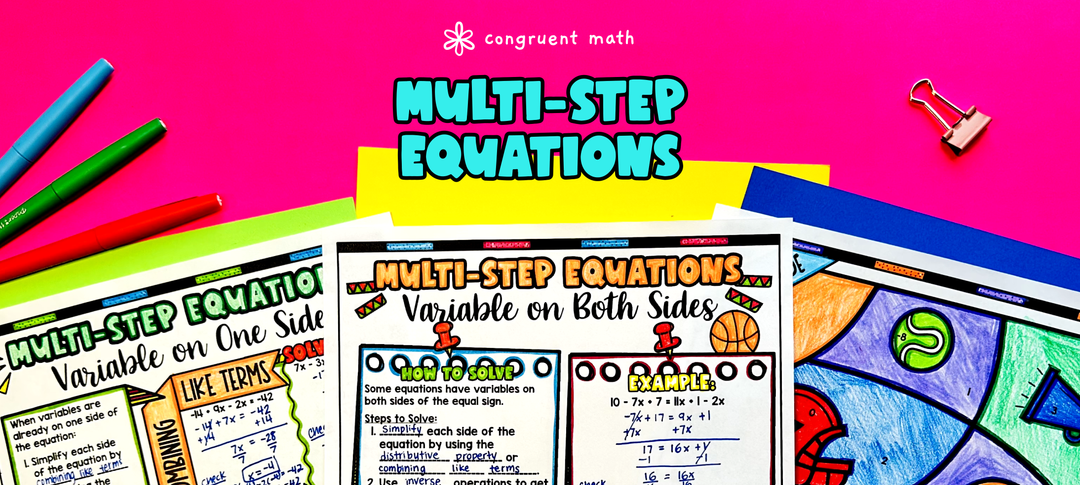 Multi-Step Equations with Variables on One Side and Both Sides ...