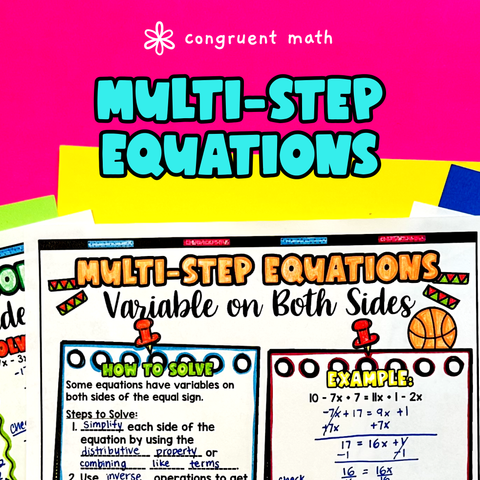 Thumbnail for Multi-Step Equations with Variables on One Side and Both Sides