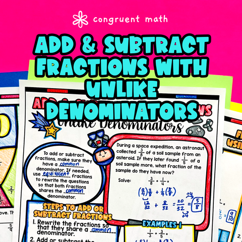 Thumbnail for Adding & Subtracting Fractions (Unlike Denominators)