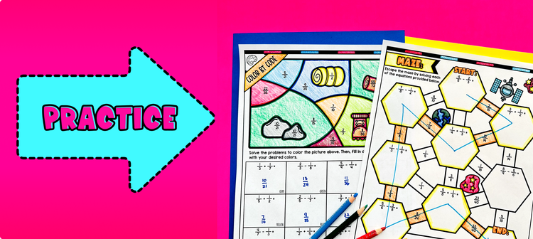 Adding and Subtracting Fractions Practice