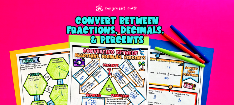 Converting Between Fractions, Decimals, and Percents