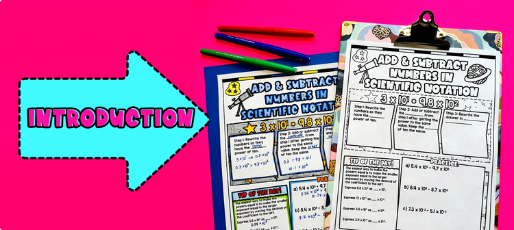 Introduction Adding and Subtracting Scientific Notations