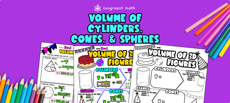 Volume of Cylinders, Cones, and Spheres