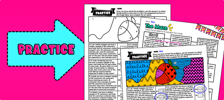 practice lesson image random sampling and population inferences