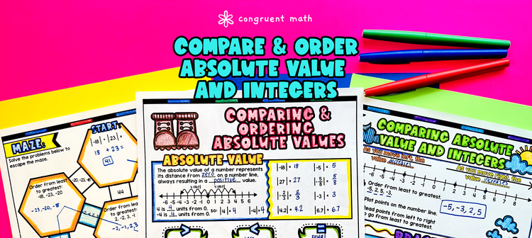 Comparing and Ordering Integers & Absolute Values of Rational Numbers