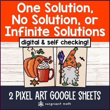 Thumbnail for [Free] Linear Equations with One No or Infinite Solutions Digital Pixel Art Fall