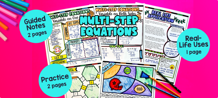 Multi-Step Equations Guided Notes