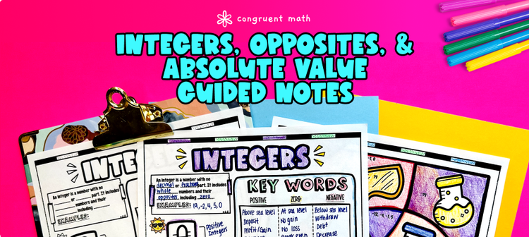 Guided Notes 1 Integers Opposite Absolute Value