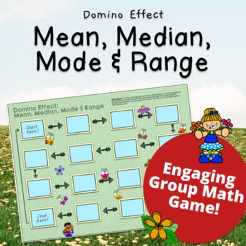 Thumbnail for Mean, Median, Mode, Range Math Activity