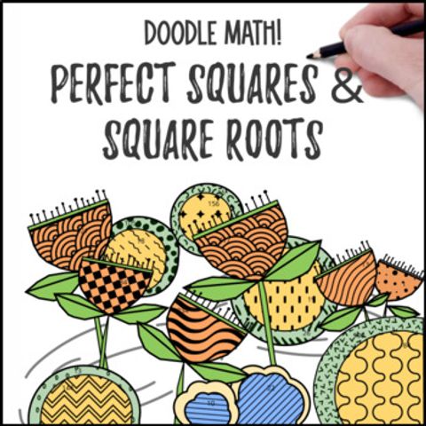 Thumbnail for Perfect Squares and Square Roots | Doodle Math: Twist on Color by Number