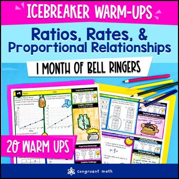 Ratios, Rates, Proportional Relationships 7th Grade Warm Ups Bell Ringers CCSS