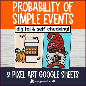 Thumbnail for Thanksgiving Probability of Simple Events Digital Pixel Art | Probability Model