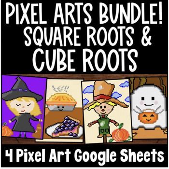 Thumbnail for [Thanksgiving] Square & Cube Roots Pixel Art | Perfect Squares & Cubes Equations