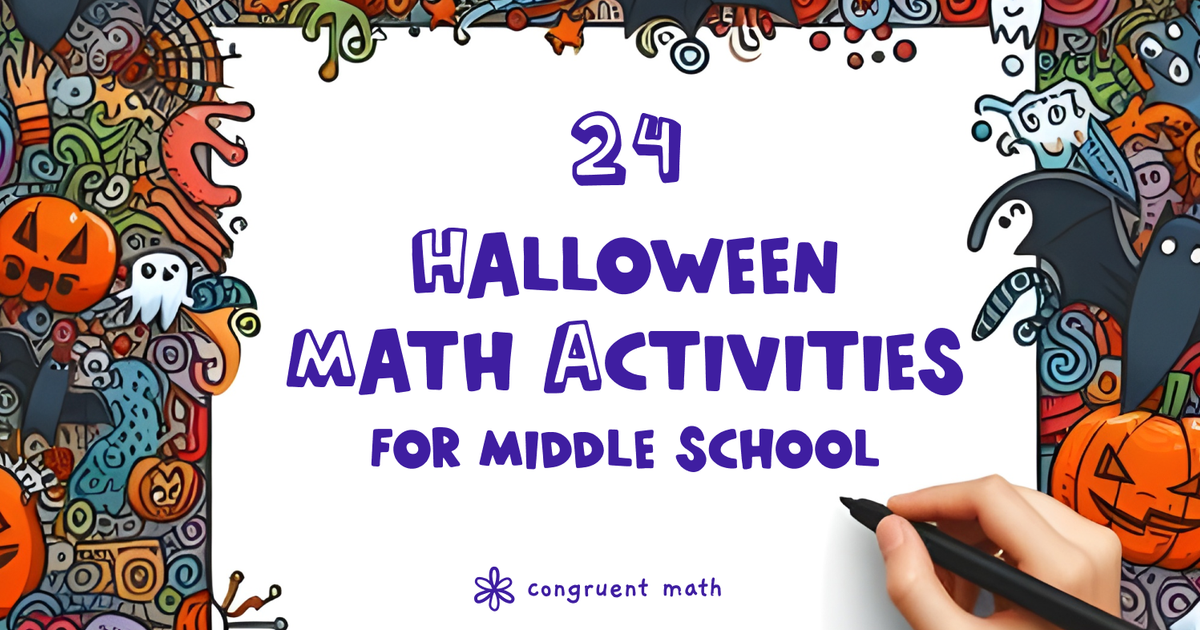 Thumbnail for 24 Halloween Math Activities for Middle School