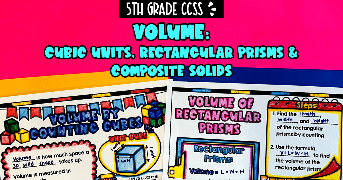 Volume Unit | 5th Grade | Congruent Math