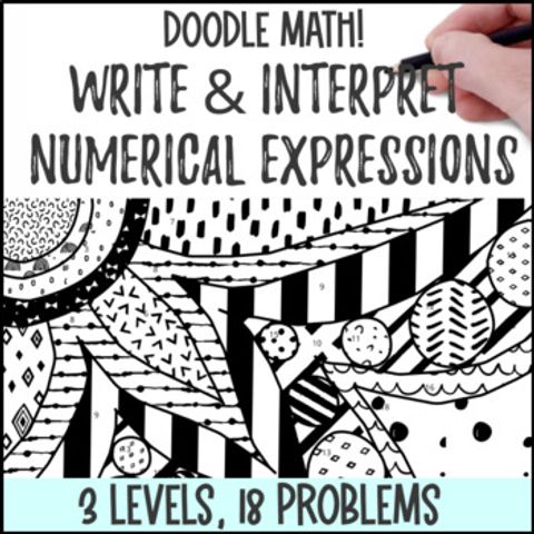 Thumbnail for Write & Interpret Numerical Expressions | Doodle Math: Twist on Color by Number